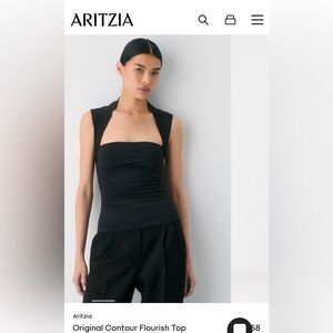 Aritzia Black Contour Tank Top